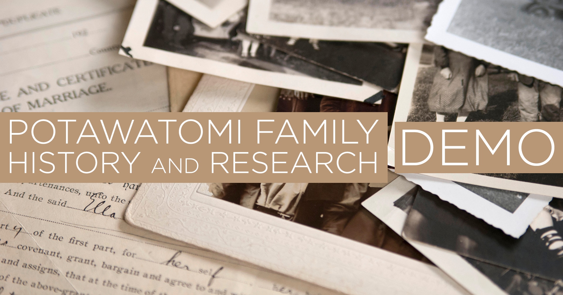 Potawatomi Family History and Research Demonstration