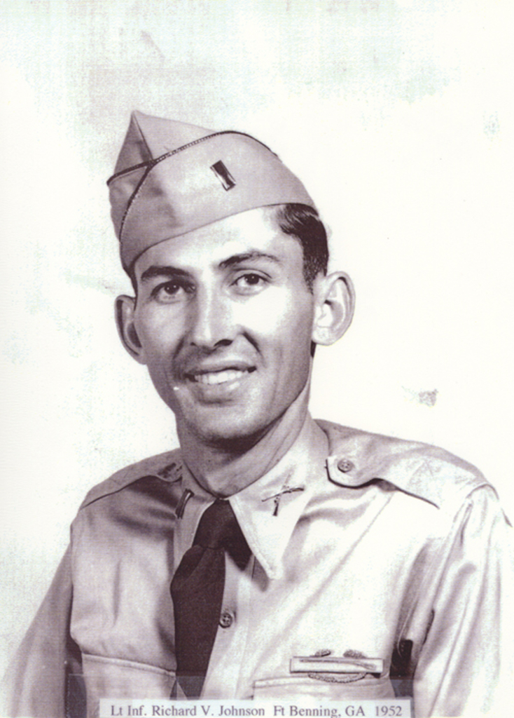 A portrait of Richard V. Johnson in uniform in 1952.