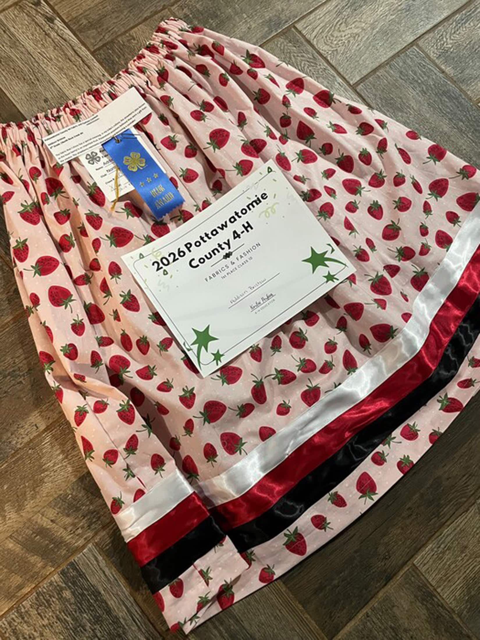 Tribal member wins first place in 4-H fabrics contest - Potawatomi.org